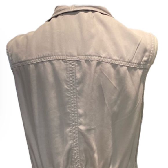 Max Jeans Grey Open Front Vest NWT - Picture 3 of 6